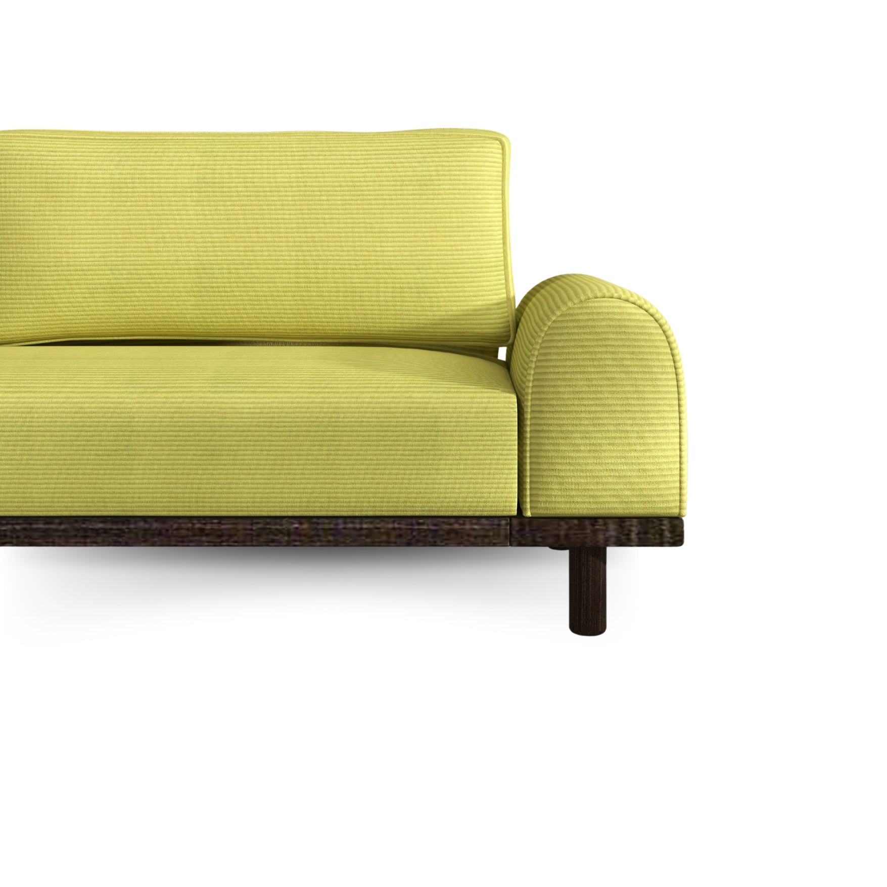 Merida Üçlü Koltuk - Fitilli Kadife Polen- Ceviz