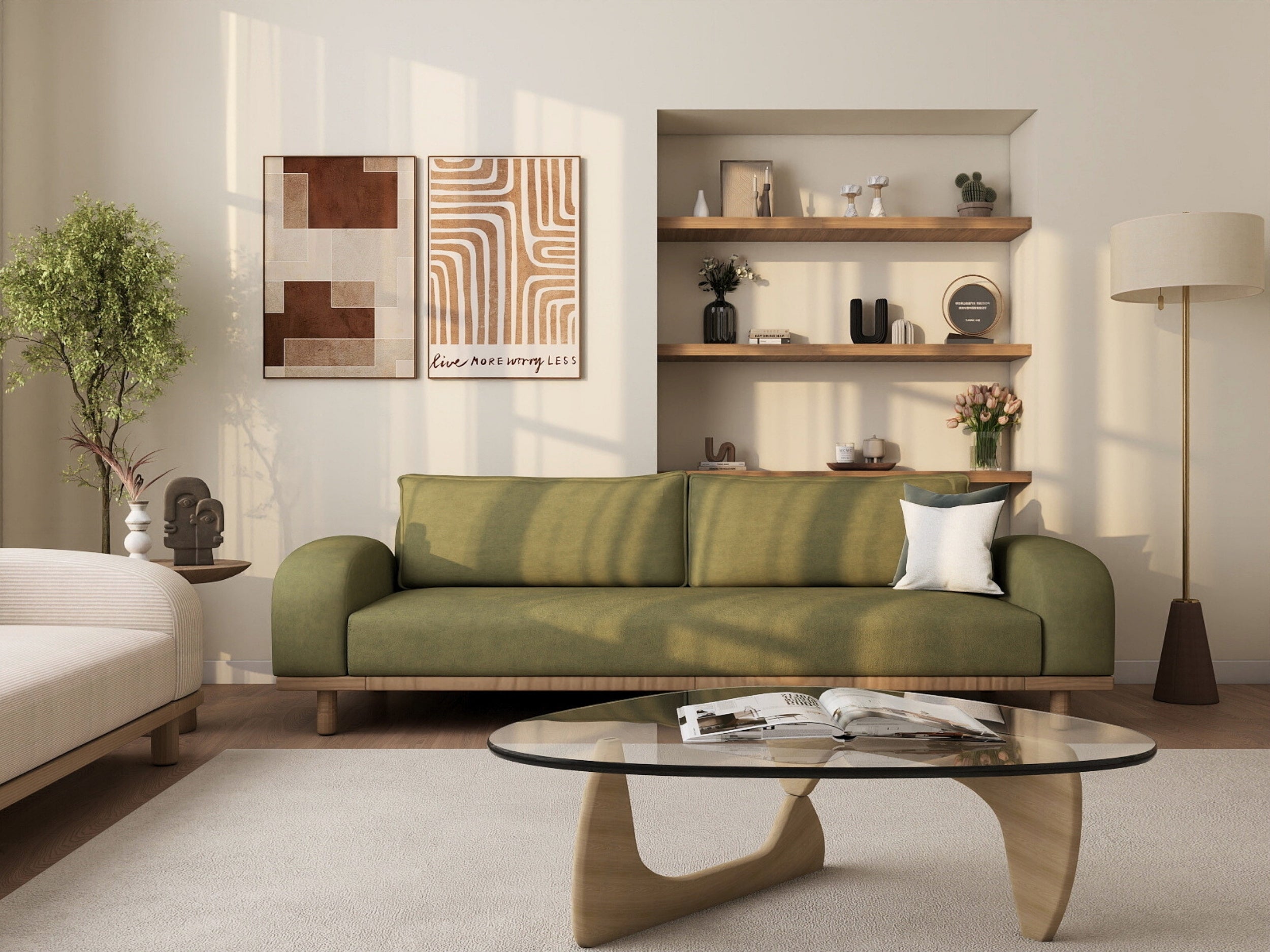 Merida Kemik Çam Yeşili 3-3 Koltuk Takımı