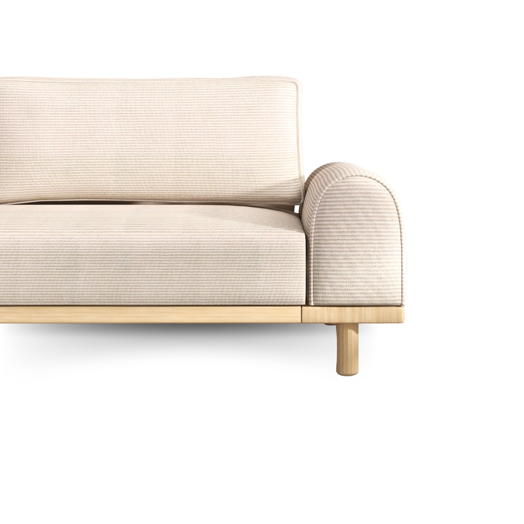 Merida Üçlü Koltuk - Fitilli Kadife- Ceviz