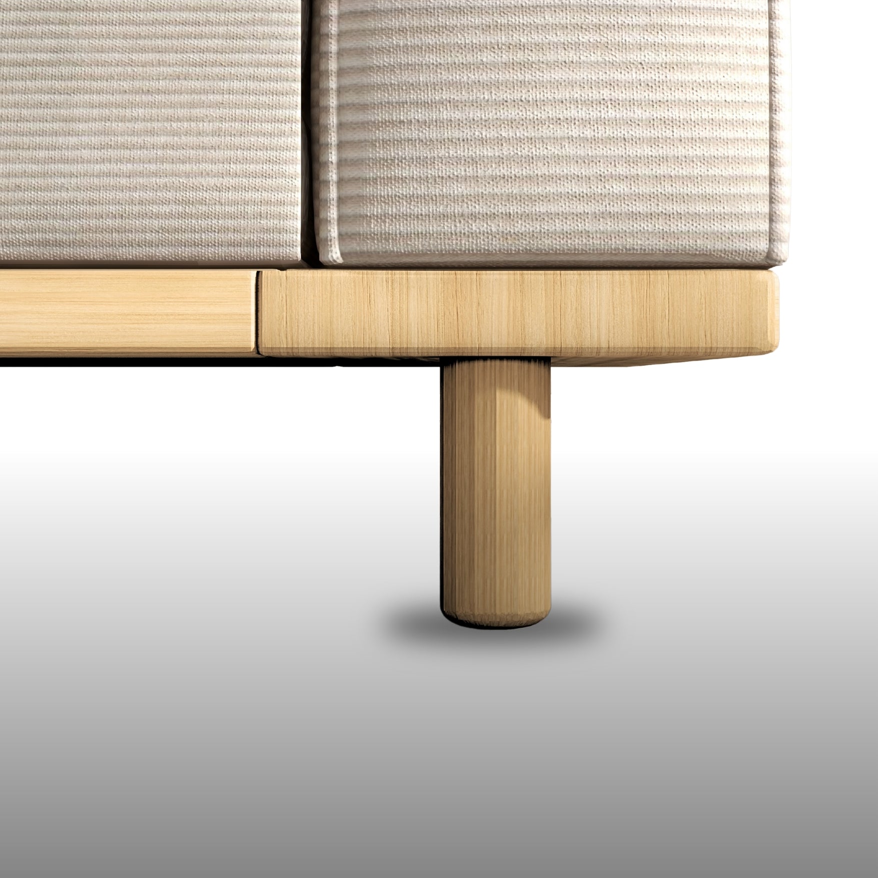 Merida Üçlü Koltuk - Fitilli Kadife Köpük