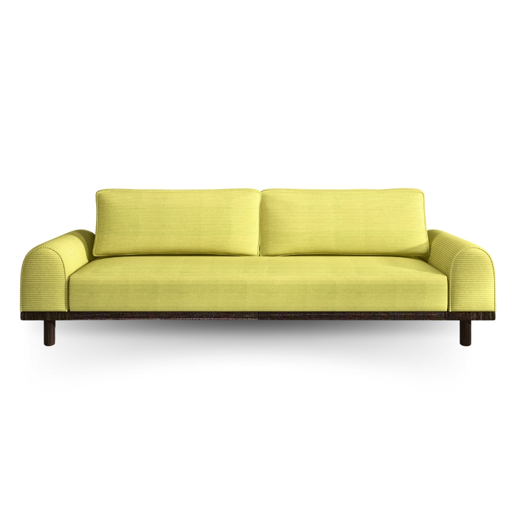 Merida Üçlü Koltuk - Fitilli Kadife Polen- Ceviz