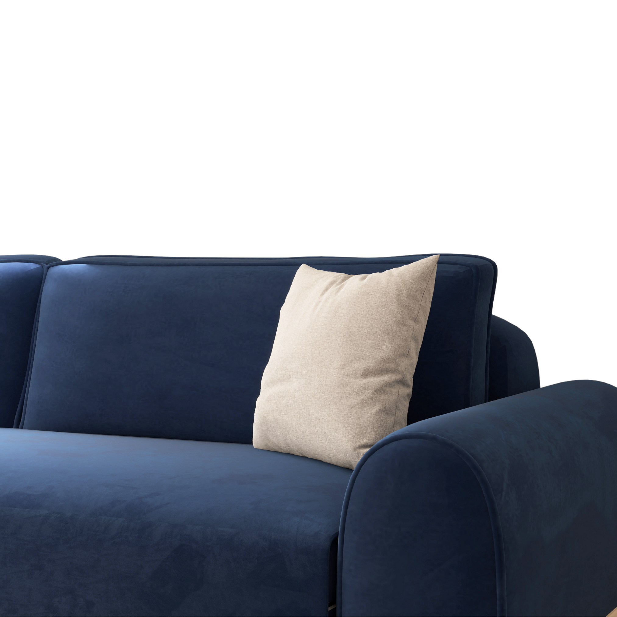 Merida Üçlü Koltuk - Kadife Mavi