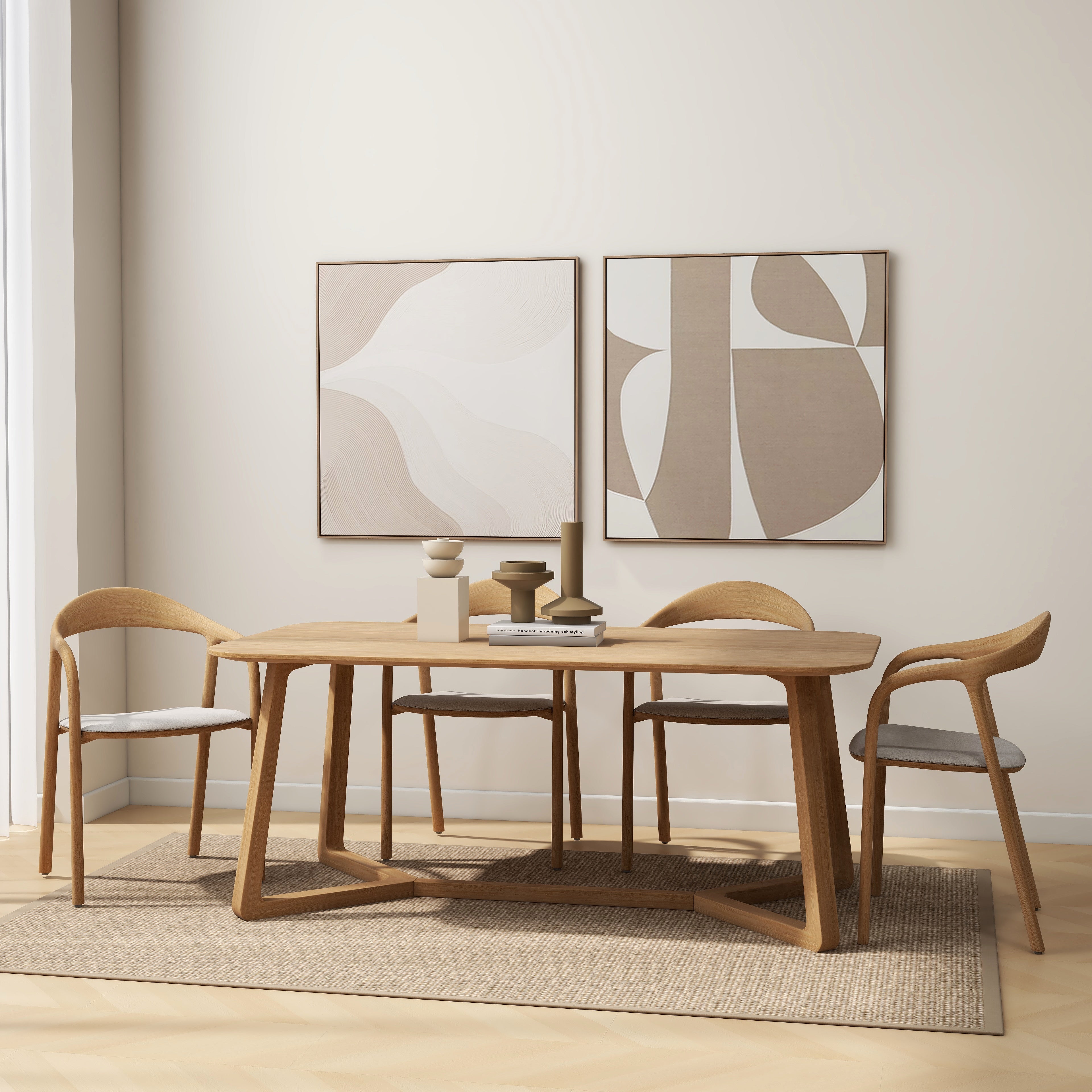 Hudson Masa Takımı Meşe